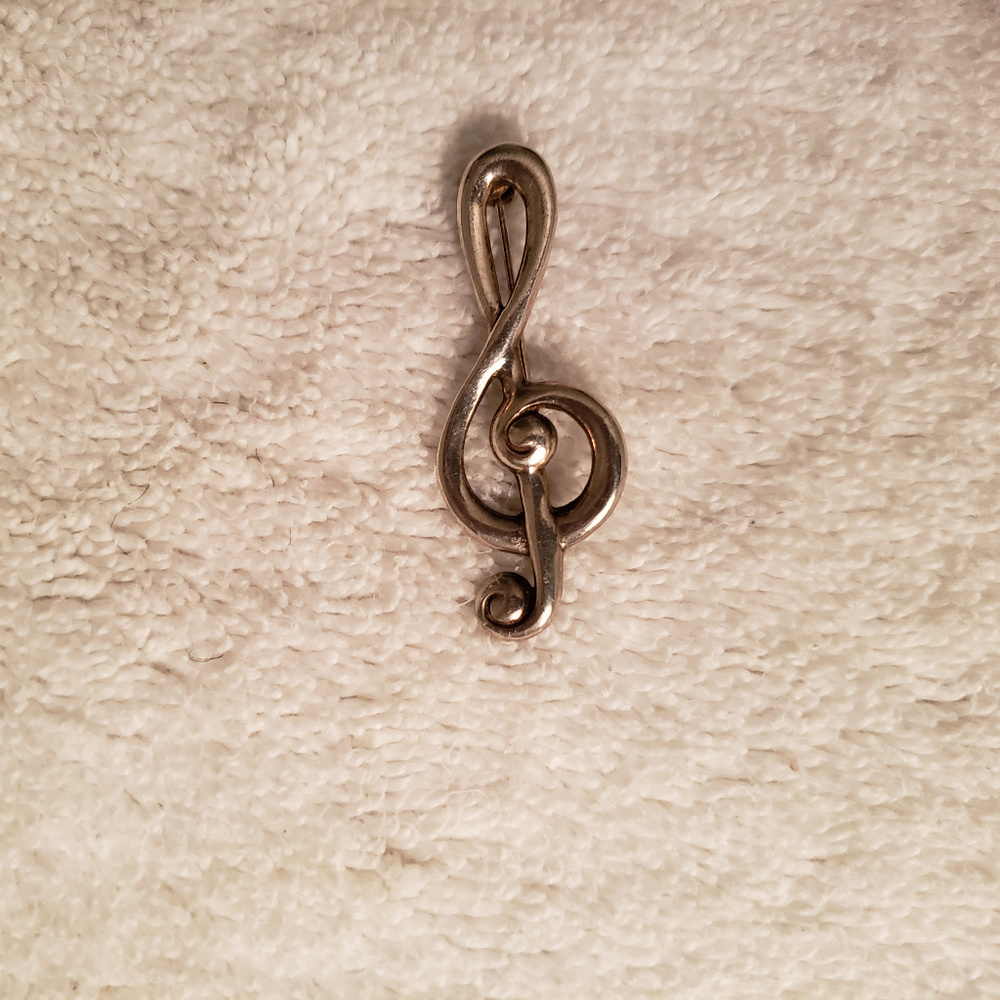 Pendent - Silver Music Symbol